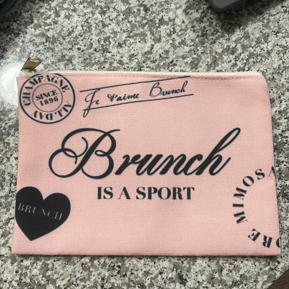 Brunch is a sport makeup case - makes a great gift!